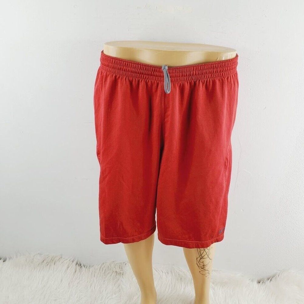 Nike Men's Red Sphere Dry Drawstring Swoosh Run Athletic Shorts Size Large
